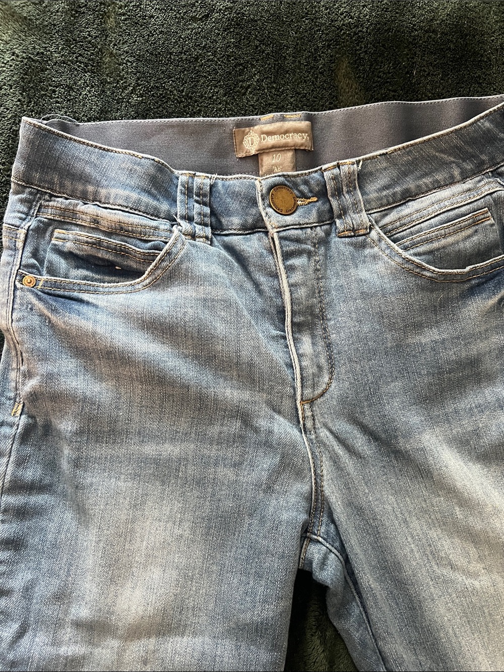 Democracy Light Wash Blue “ab” technology Stretch jeans - Picture 6 of 11
